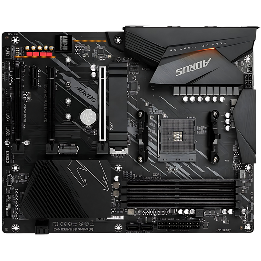 GIGABYTE B550 AORUS ELITE V2 Motherboard, AMD AM4, DDR4, PCIe 4.0, ATX, LAN 2.5GbE, USB 3.2