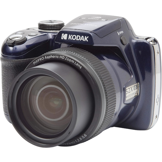 KODAK Pixpro AZ528 16MP Digital Bridge Camera with 52x Optical Zoom, Full HD Video, and 3" LCD Screen – Blue