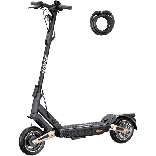 NAVEE ST3 Folding Electric Scooter 1000W, 40 km/h, Autonomy up to 60 km – Quadruple Suspension, App and LED, IPX5