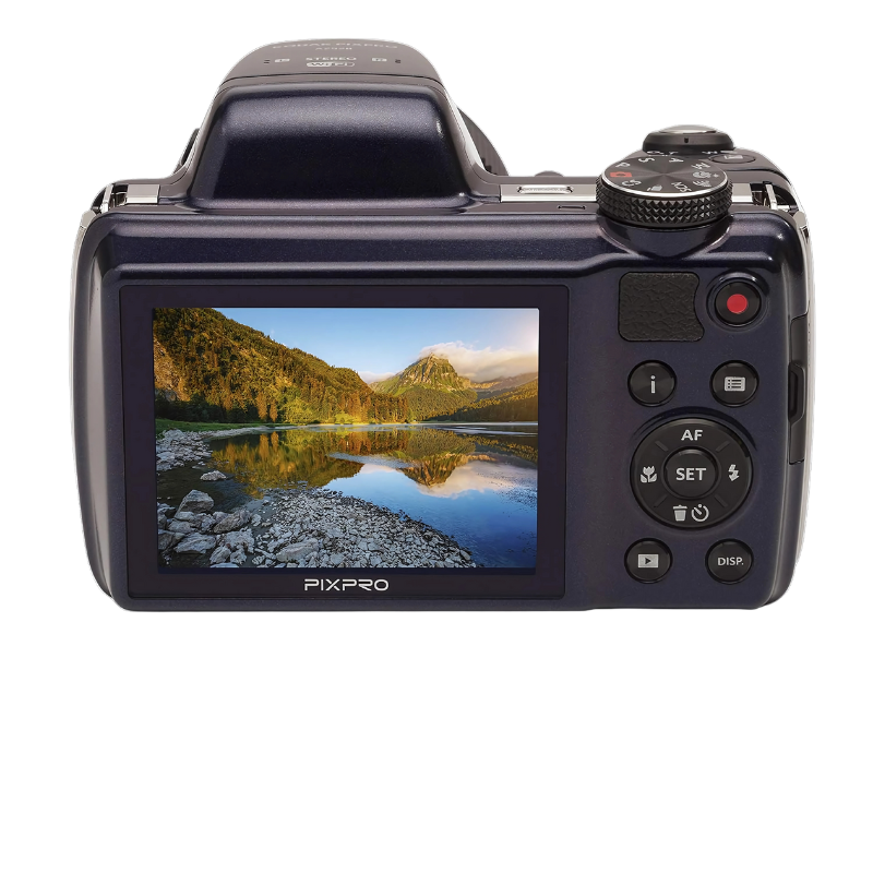 KODAK Pixpro AZ528 16MP Digital Bridge Camera with 52x Optical Zoom, Full HD Video, and 3" LCD Screen – Blue