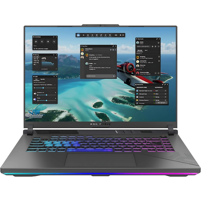 Portátil ASUS ROG Strix G16, pantalla IPS Full HD de 16" y 165 Hz, Intel Core i9-13980HX, 16 GB de RAM, SSD de 1 TB, NVIDIA RTX 4070