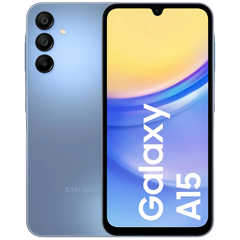 Samsung Galaxy A15 128 GB Dual SIM Azul - Pantalla de 6.5", Android 14, 4G, 4 GB de RAM