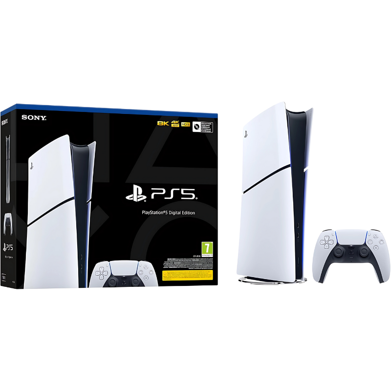 PlayStation 5 (PS5) – Next-Gen Console, 825GB SSD, 4K, Ray Tracing, DualSense Controller, White