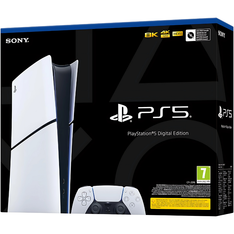 PlayStation 5 (PS5) – Next-Gen Console, 825GB SSD, 4K, Ray Tracing, DualSense Controller, White