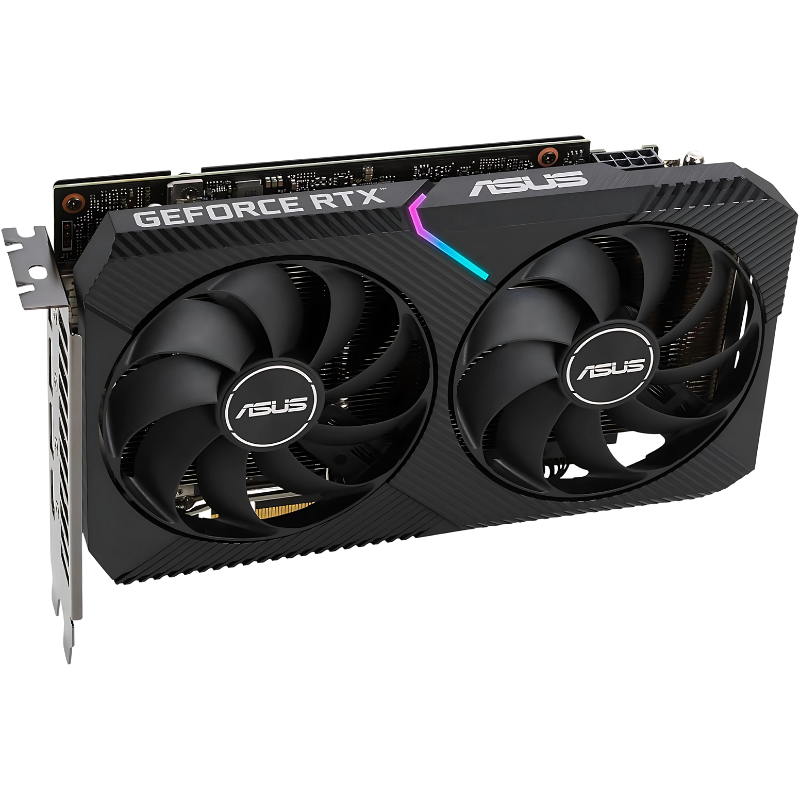 ASUS GeForce RTX 3060 Dual V2 OC Edition Video Card, 12 GB GDDR6, PCIe 4.0, HDMI/DisplayPort