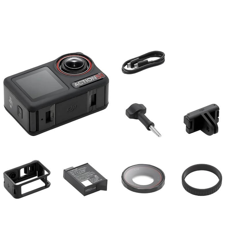 DJI Osmo Action 5 Pro Essential Combo Camera, 4K Action Camera, Advanced Stabilization